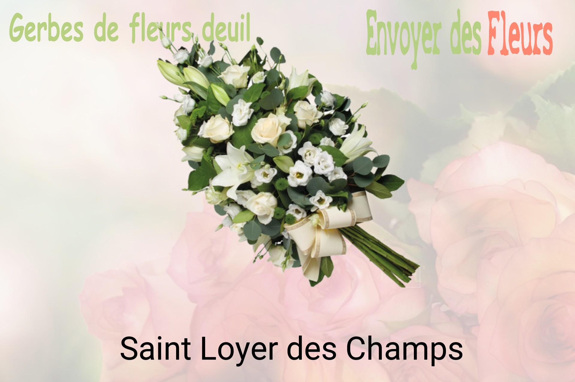 Gerbe de fleurs de deuil livrée à Saint-Loyer-des-Champs
